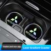 mkhr6 2Pcs Car Water Cup Mat Auto Interior Storage Pad Accessories For Mitsubishi Lancer Ralliart ASX Mirage Pajero Xpander Attrage
