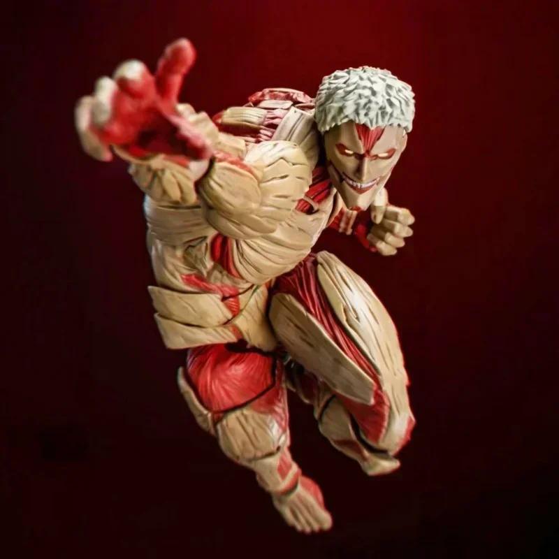 НОВЫЕ Kaiyodo Revoltech AMAZING YAMAGUCHI Атака Титанов Эрен Йегер Бронированный Титан Женская Титан Фигурки Действия Модель Игрушка