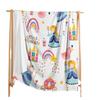 Blanket Flannel Blanket Rainbow Illustration Princess 2D Digital Printing Blanket Blanket