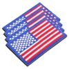 4Pcs Flag Embroidered Patches Usa Patriotic Design Versatile Use Iron on Sew on for Backpack Clothes Hats Uniforms Decorative