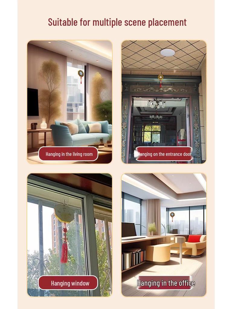 Pure Copper Bagua Convex Mirror for Home & Shop Décor