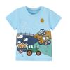 Little maven 2026 New Summer Baby Boys Children's Clothing Tops Tees Cartoon Tractors T Shirts Teenagers  t-shirts