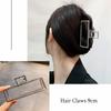 Fashion Metal Hair Claw For Women Gold Silver Color Cross Crab Hair Clip Korean Elegant Geometric Hairpin Girl Hair Accessories