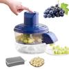 Electric Grape Peeler Machine Hands-Free Fruit Skin Remover Automatic Garlic Peeler Effortless Peeling Tool for Berries Fruits