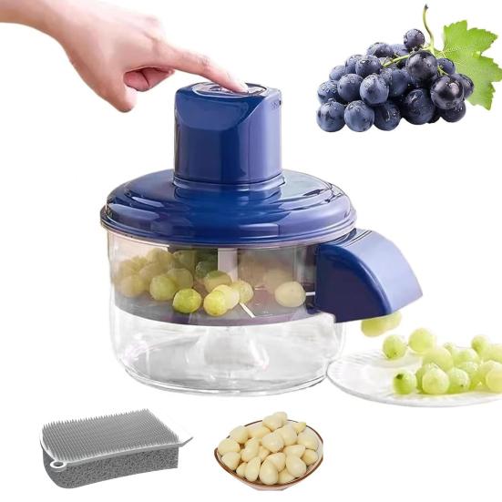 Electric Grape Peeler Machine Hands-Free Fruit Skin Remover Automatic Garlic Peeler Effortless Peeling Tool for Berries Fruits