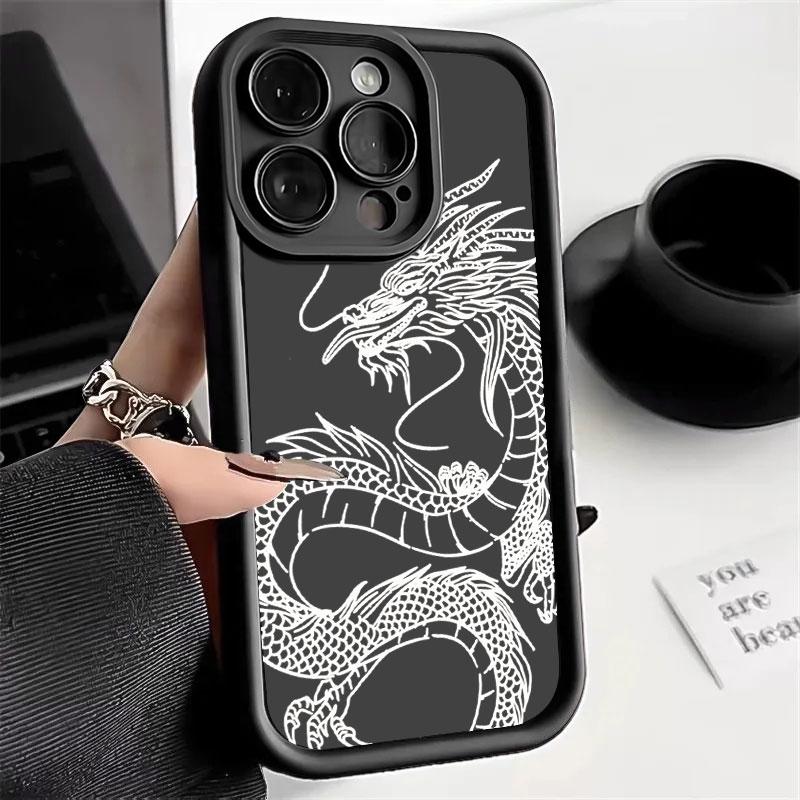 Чехол для OPPO Realme Note 50 60 60X GT Neo6 SE /GT 6T V60S V50S V50 V60 Funda Ударопрочный Силиконовый Мягкий Чехол для Телефона с Китайским Драконом