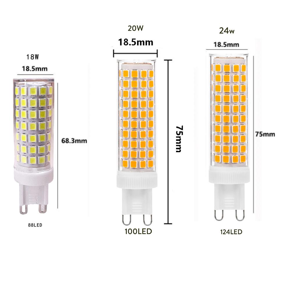 G9 Led Bulb 7W 9W 12W 15W 18W 20W 24W Ac220V 2835 Smd Light Warm/Cool White Lamps 360° Lighting Corn Wedding Party For Home