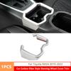 Silver Interior Water Cup Holder Frame Cover Trim Fit For Toyota RAV4 2019-2022