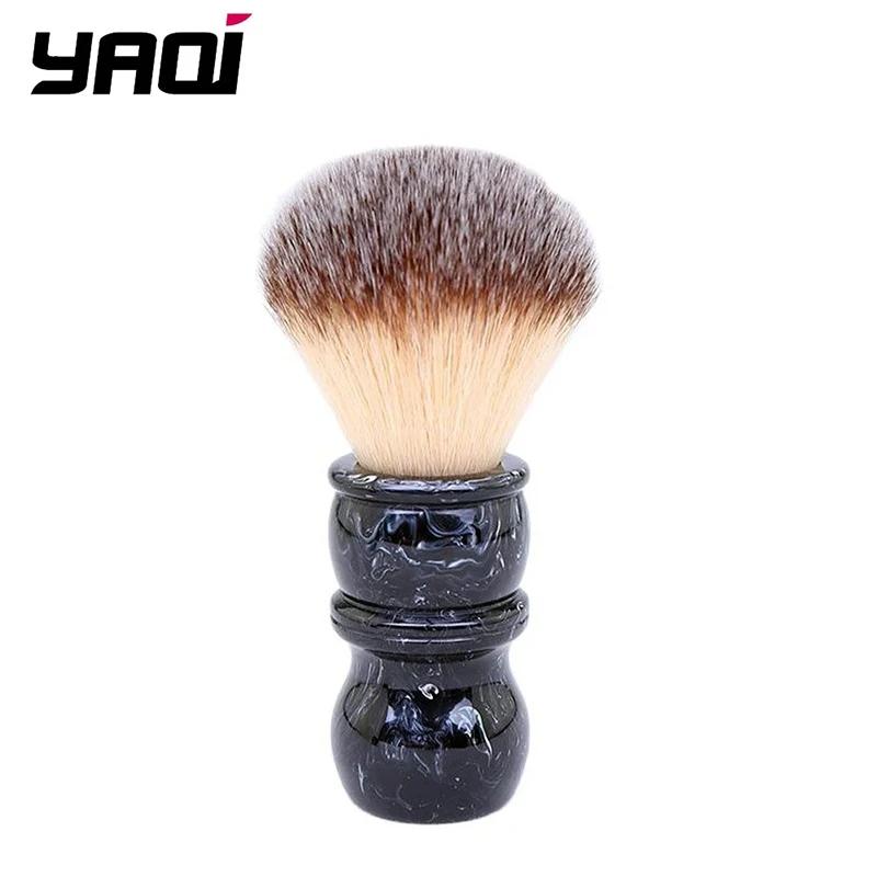 YAQI Resin Handle Handle 24MM Men Wet Shaving Brush Professional Retro Simple Barber Face Cleaning Shaving Brush Tool For Travel