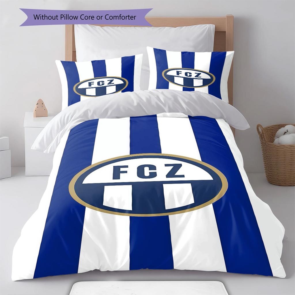 FC Luzern RugPattern Bedding Quilt Set Quilt Cover Pillowcase Home Decoration Birthday Gift (1 * duvet cover + 2 * pillowcase, without core)