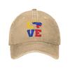 Love Venezuela Map Flag Tricolor Casual Baseball Cap Running Hippie Trucker Hat Summer SunProof Couple Women Baseball Caps
