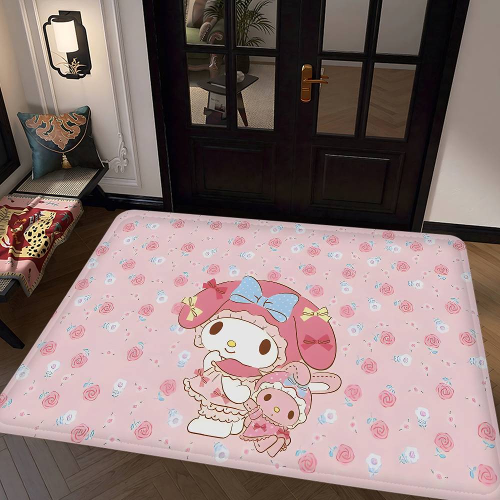 My M-melody Lovely Room Mats Anti-slip Absorb Water Long Strip Cushion Bedroon Mat Household Carpets