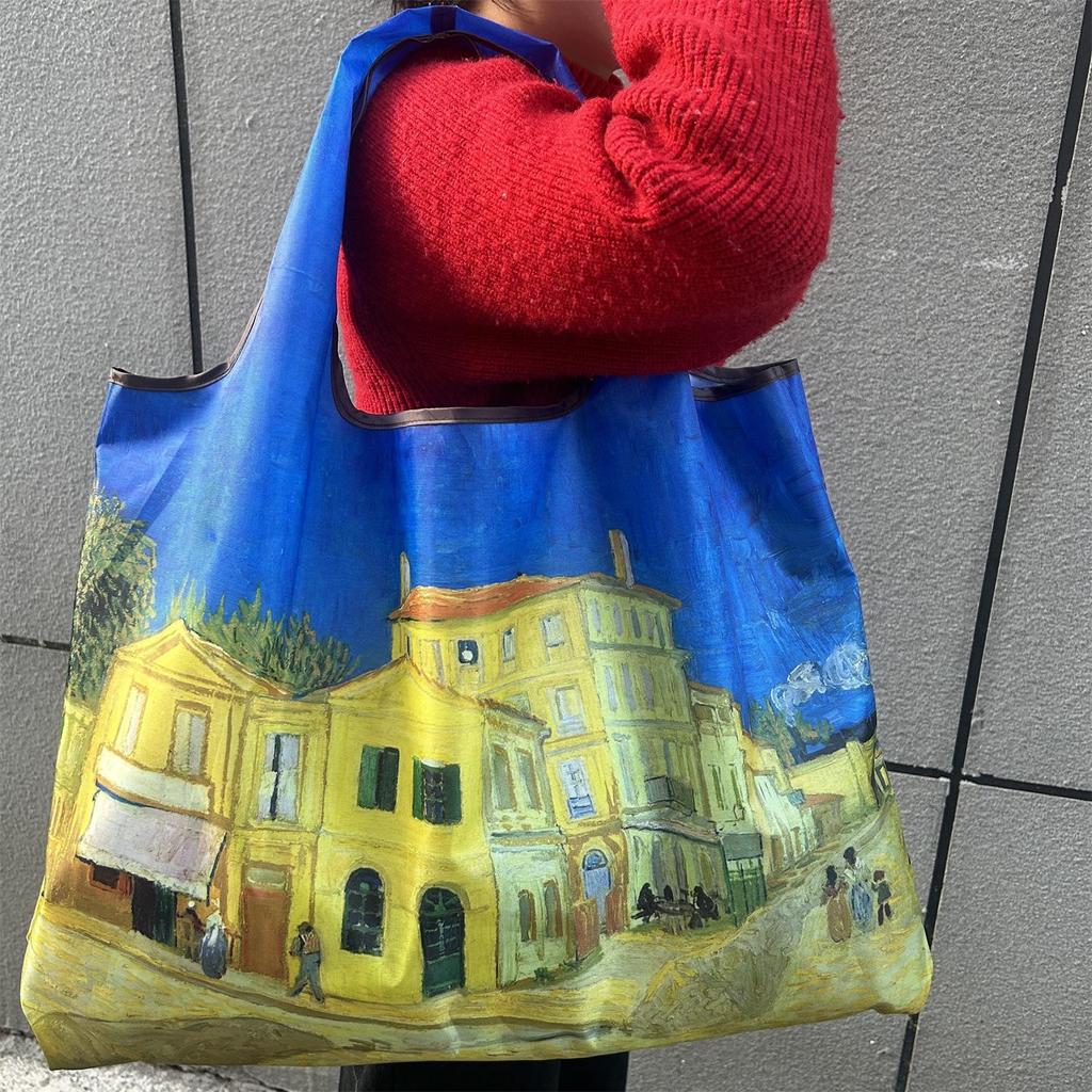 Eco-Friendly Foldable Large Capacity Shoulder Shopping Bag for Women