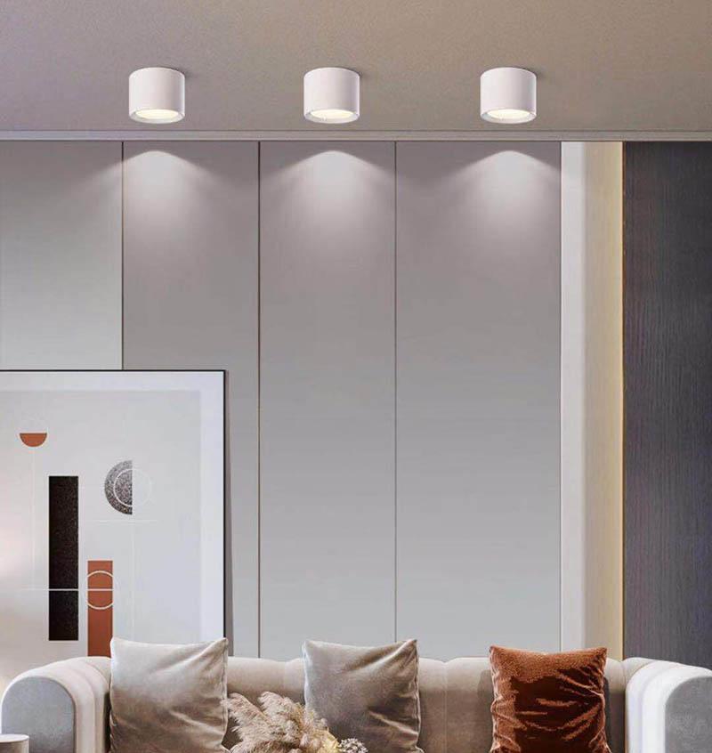 Накладной светодиодный потолочный светильник, точечный светильник 5 Вт, 7 Вт, 10 Вт, 12 Вт, регулируемый потолочный светильник для внутреннего освещения гостиной в скандинавском стиле