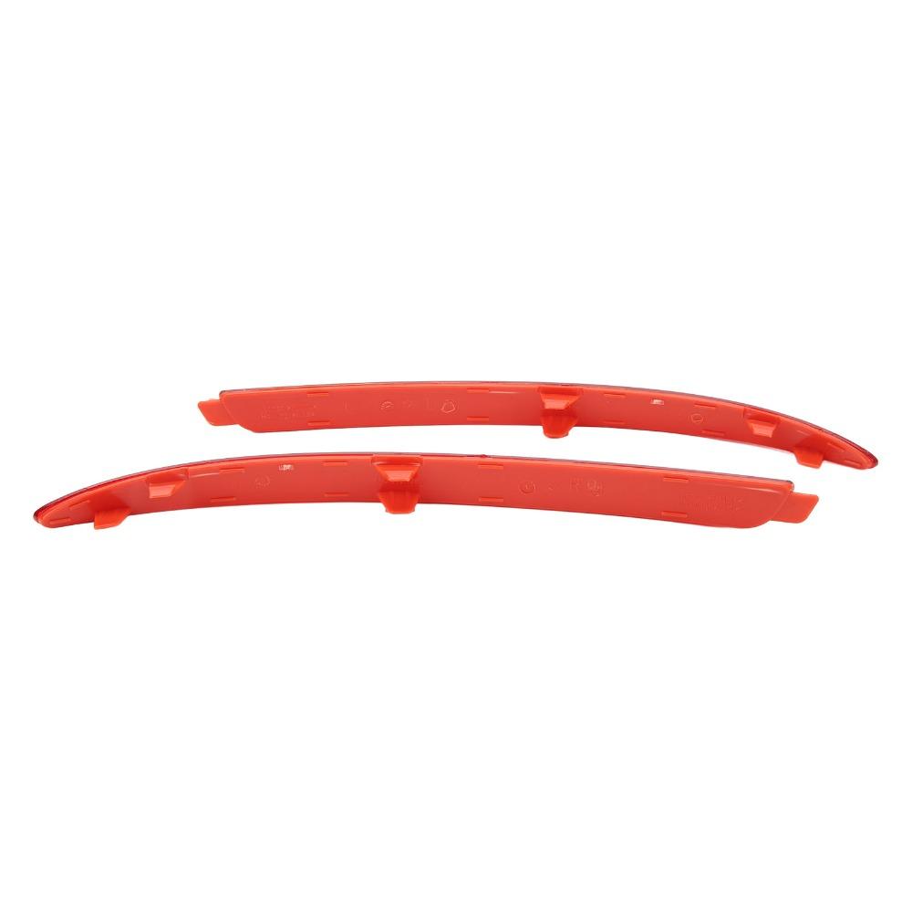 2PCS ABS Bumper Reflector Red Bumper Reflector Set For OCTAVIA 1z Facelift 2009-2012