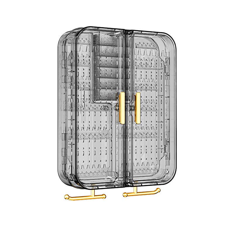 Настенная вместительная шкатулка для хранения ювелирных изделий: Многофункциональная стойка для сережек, ожерелий, элитный и изысканный дизайн