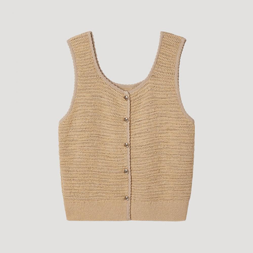 [She S miSS] Two Way Knit veSt SSkvtp22040 Ca