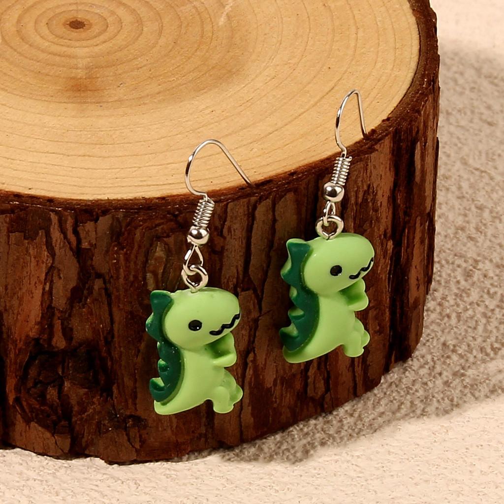 Animal Shape Dinosaur Earrings With Handcrafted Art For Women Jewelry Casual