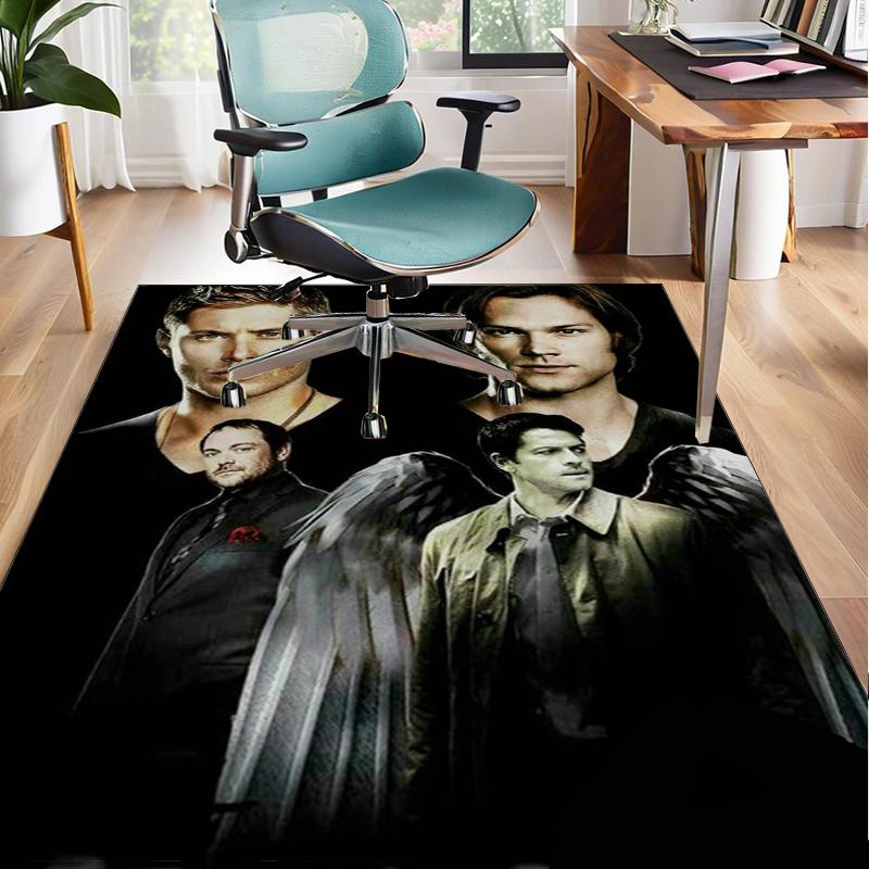 Super-natural Darkness Deliverance Office Rug Chair Mat, Game Carpet, Suitable for Front Door, Bedroom, Living Room, Desk, Holiday Gift