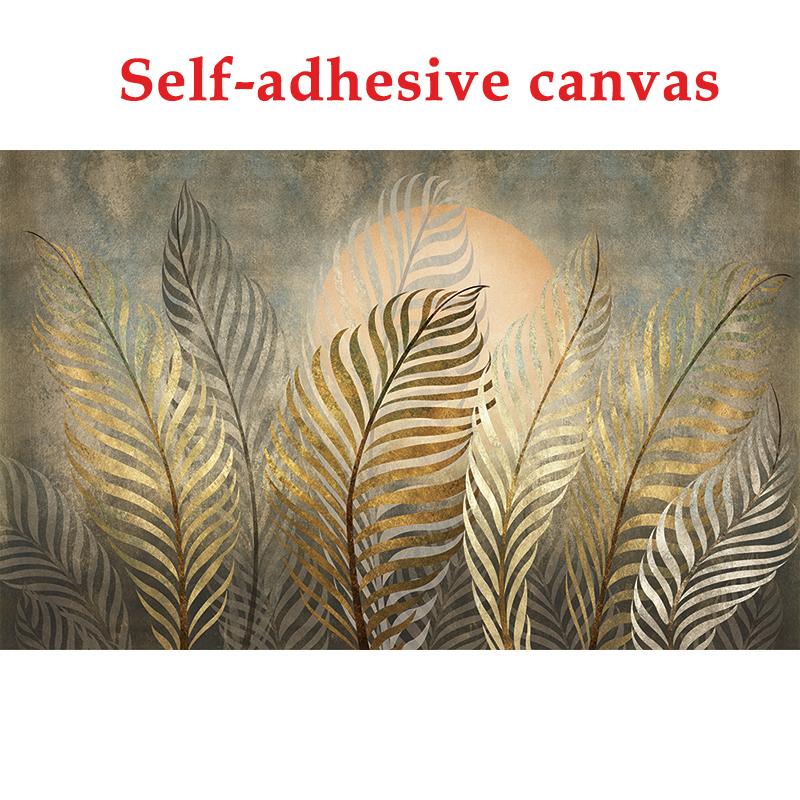 Европейский стиль 3D обои с золотым листом Искусство Ретро Ресторан Кафе Фон Стена Papel De Parede Креативный домашний декор 3D фрески