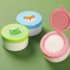 Baby Body Powder Container with Integrated Puff Portable, Safe, and Empty Storage Solution for Newborn Cosmetic Use