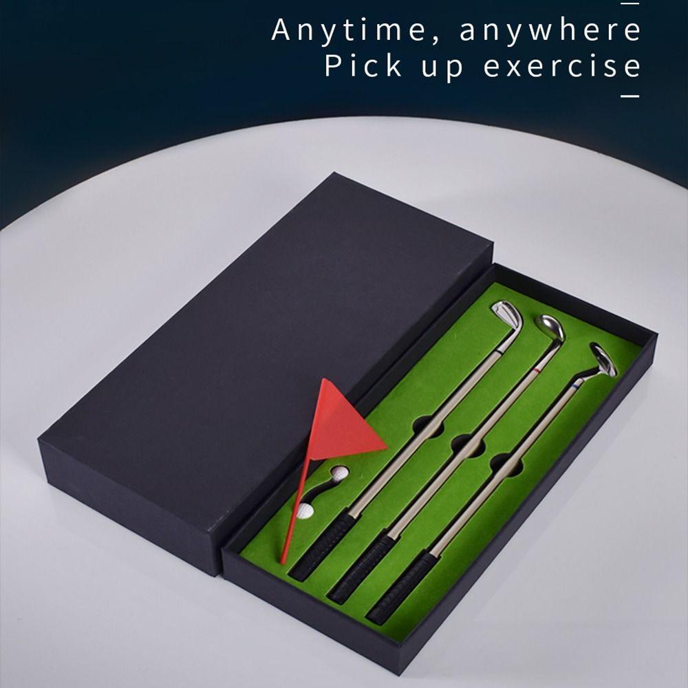 Ручка для подписи Черные/Красные/Синие чернила Подарок для гольф-клуба Гелевая ручка Шариковая ручка Набор ручек-паттеров для гольфа Нейтральная ручка