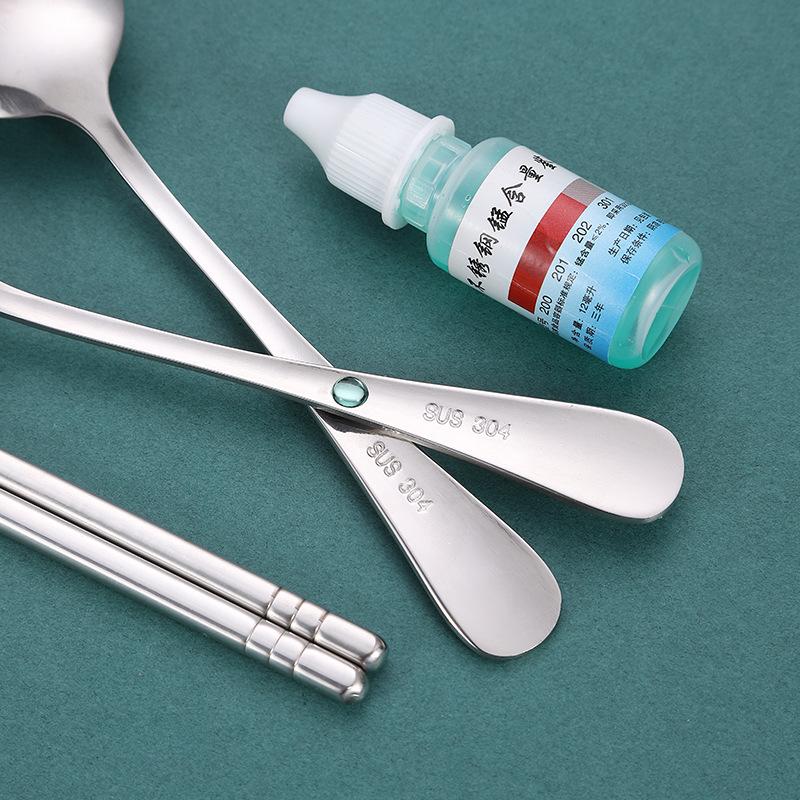 Stainless Steel 3-Piece Portable Cutlery Set with Box - Ideal Student/Child Gift