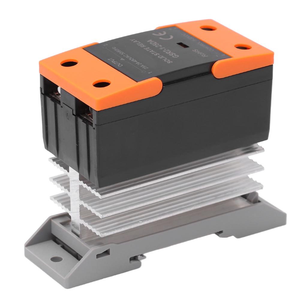 Твердотельное реле SSR Вход DC 3?32 В на Выход Переменного тока 24?480 В с радиатором для дома