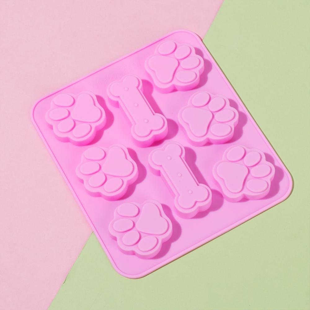 Dog Paw Handmade Candy Cookies Chocolate Baking Mould Silicone Molds Ice Cube Tray Cake Making