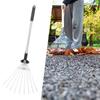 Adjustable Garden Leaf Rake Expandable Head Lightweight Versatile Telescopic Leaves for Roof,