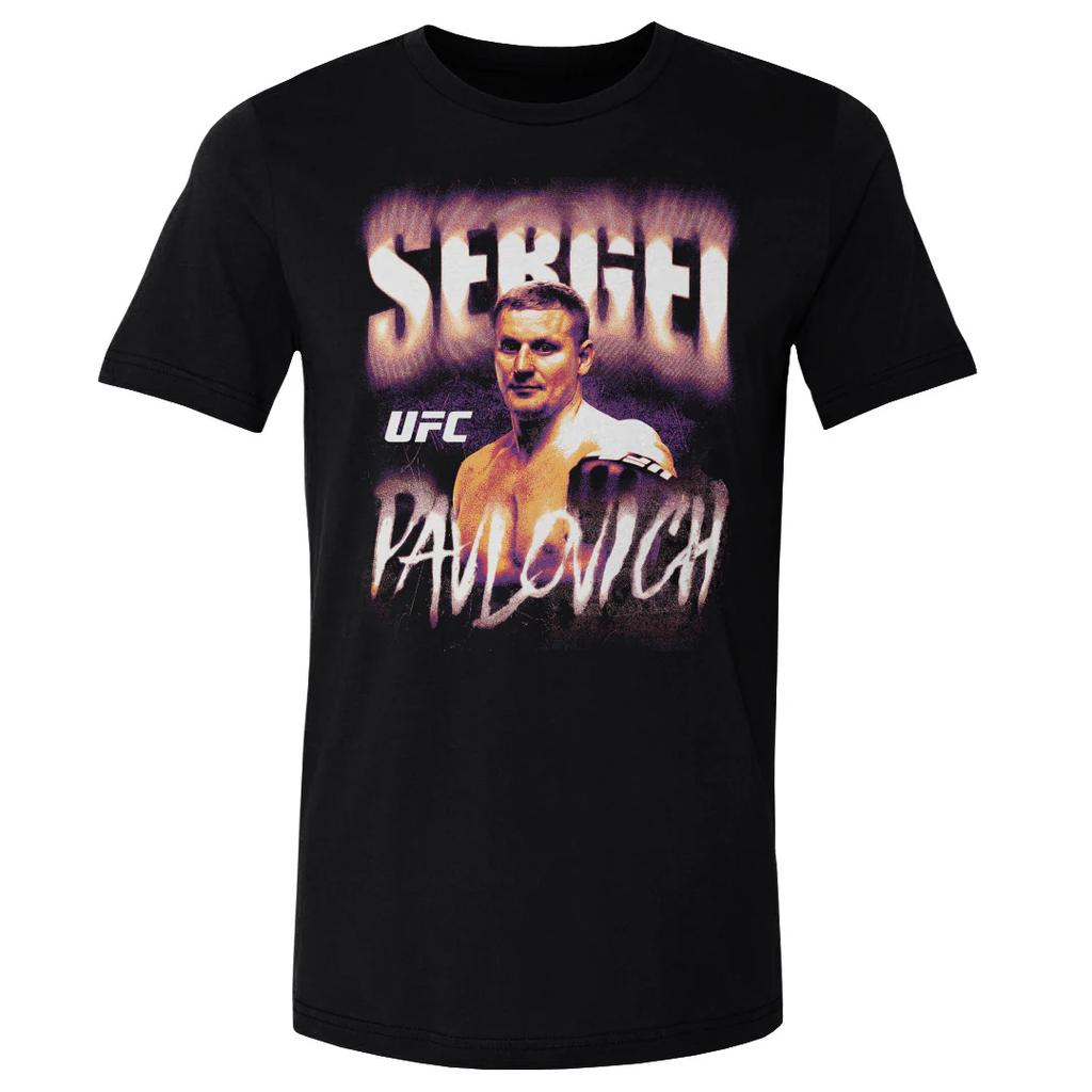 2026 Summer UFC Sergei Pavlovich Fighting Graphic Tshirt Women Sports Cotton Short Sleeve Loose Leisure Fitness Shirt Unisex
