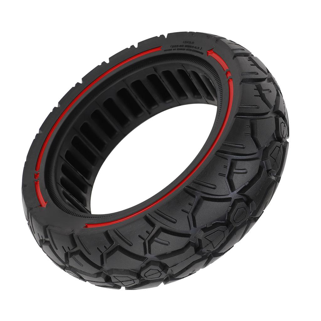 Сплошная шина для скутера 10 дюймов 10x3 255x80 8065?6.5 Красная линия универсальная для электросамоката KUGOO