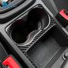 Наклейка из настоящего мягкого углеродного волокна для Seat Leon 2017 2018 2019 LHD RHD Автомобильная накладка на панель подстаканника Внутренние аксессуары