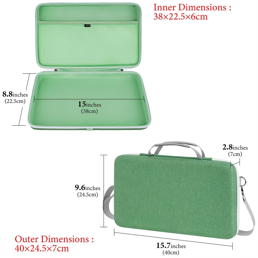 Geekria USB MIDI Keyboard Controller Hand Case Compatible with Arturia MiniLab 3 MiniLab MkII 25 Hardshell Travel Carrying Bag with Shoulder Strap /