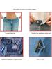 6PCS-Jeans Талия Пуговицы Без Гвоздей Регулируемые Талия Удлинители Пуговицы Съемные Одежда Брюки Талия Пряжка