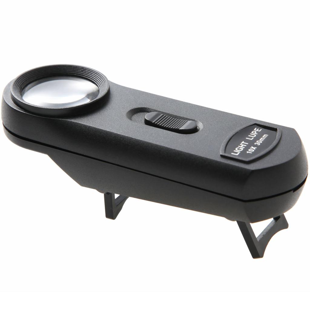 Увеличительное стекло со светодиодной подсветкой Phoenix Для проверки на наличие трещин и вылетов Компактная светодиодная подсветка Срок гарантии 45 Увеличительное стекло-лупа [10x