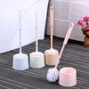 Household Elegant Toilet Brush Set Toilet Cleaning Brush Toilet No Dead Angle Brush Long Handle Soft Hair Toilet Cleaning Brush