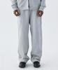 LETTERCOMO Heavy Cotton Incision Semi-Wide Sweatpants Gray