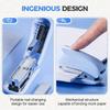 Small stapler with staples, cute and compact stapler for the desk, a gift for students or home office school supplies (blue)