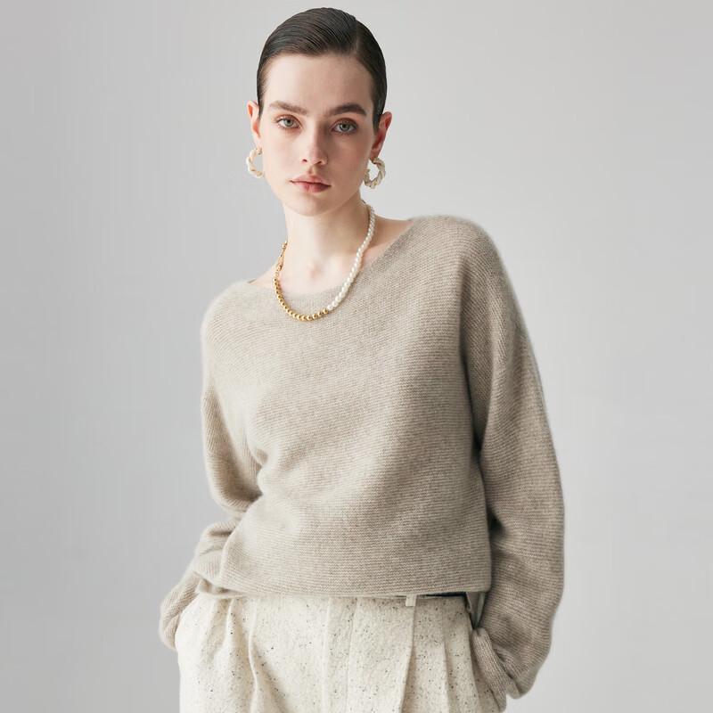 Paro Women's 100% Cashmere Chunky Knit Round Neck Sweater