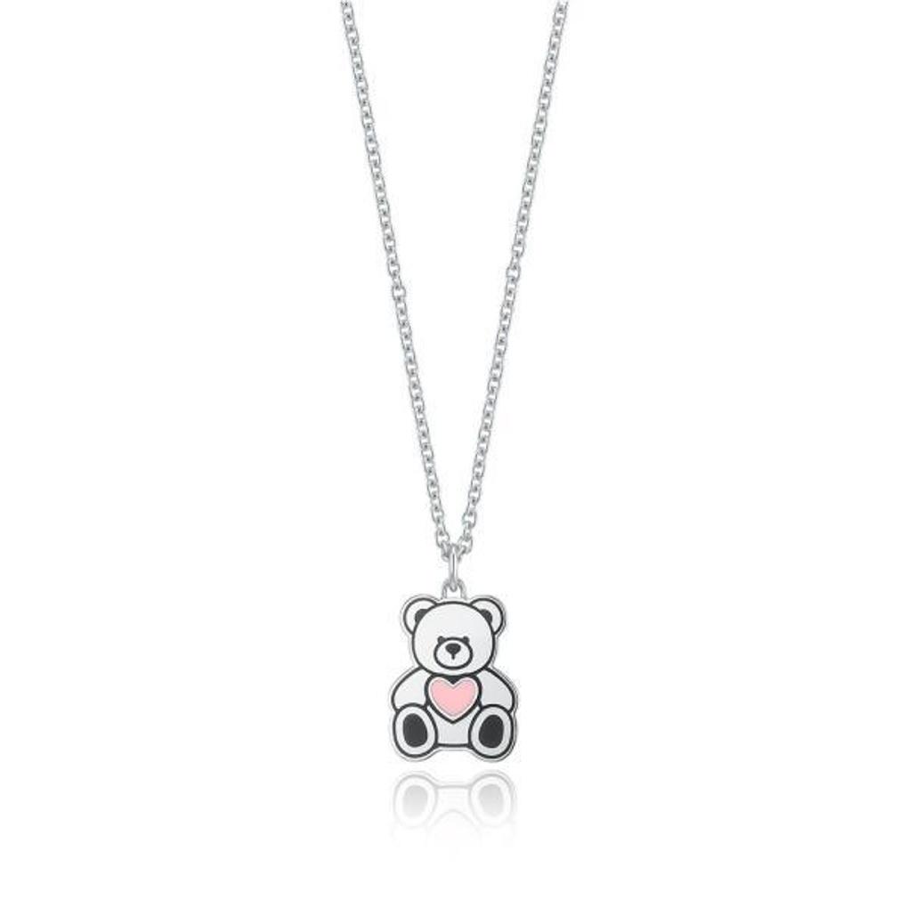LLOYD Pink Heart Ronnie Anti-Lost Silver Necklace LNS25002S