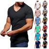 Мужская новая модная футболка без рукавов, летняя повседневная спортивная мужская рубашка для фитнеса с короткими рукавами