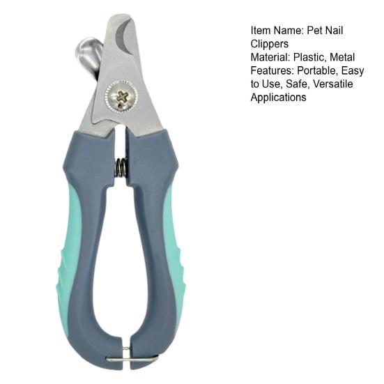 Pet Nail Clippers Portable Pet Nail Trimmer Safe Cat Nail Clippers with Safety Guard To Avoid Overcutting Grooming Tool for Cats Dogs