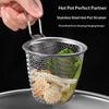 Stainless Steel Mesh Strainer Fine Mesh Durable Handle For Home Kitchen Noodle Frying Draining