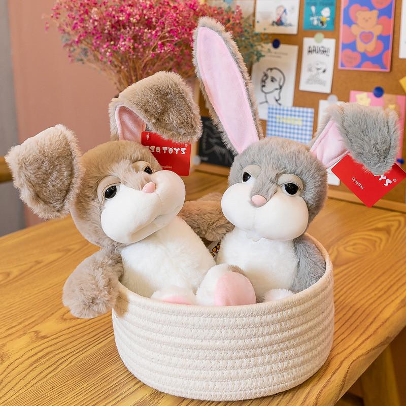 Eared Rabbit Long Plush Toys Cartoon Foldable Dolls Children Gifts Birthday