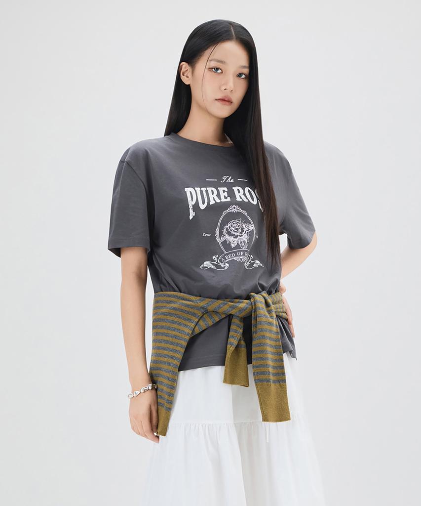 MIXXO Винтажная Оверсайз Футболка с Графикой_Miwhwg514A