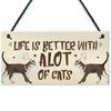 Kitchen Farm Wood Shed Accessories Home Decoration Funny Toys Plaque Cat Coop Cat Sign
