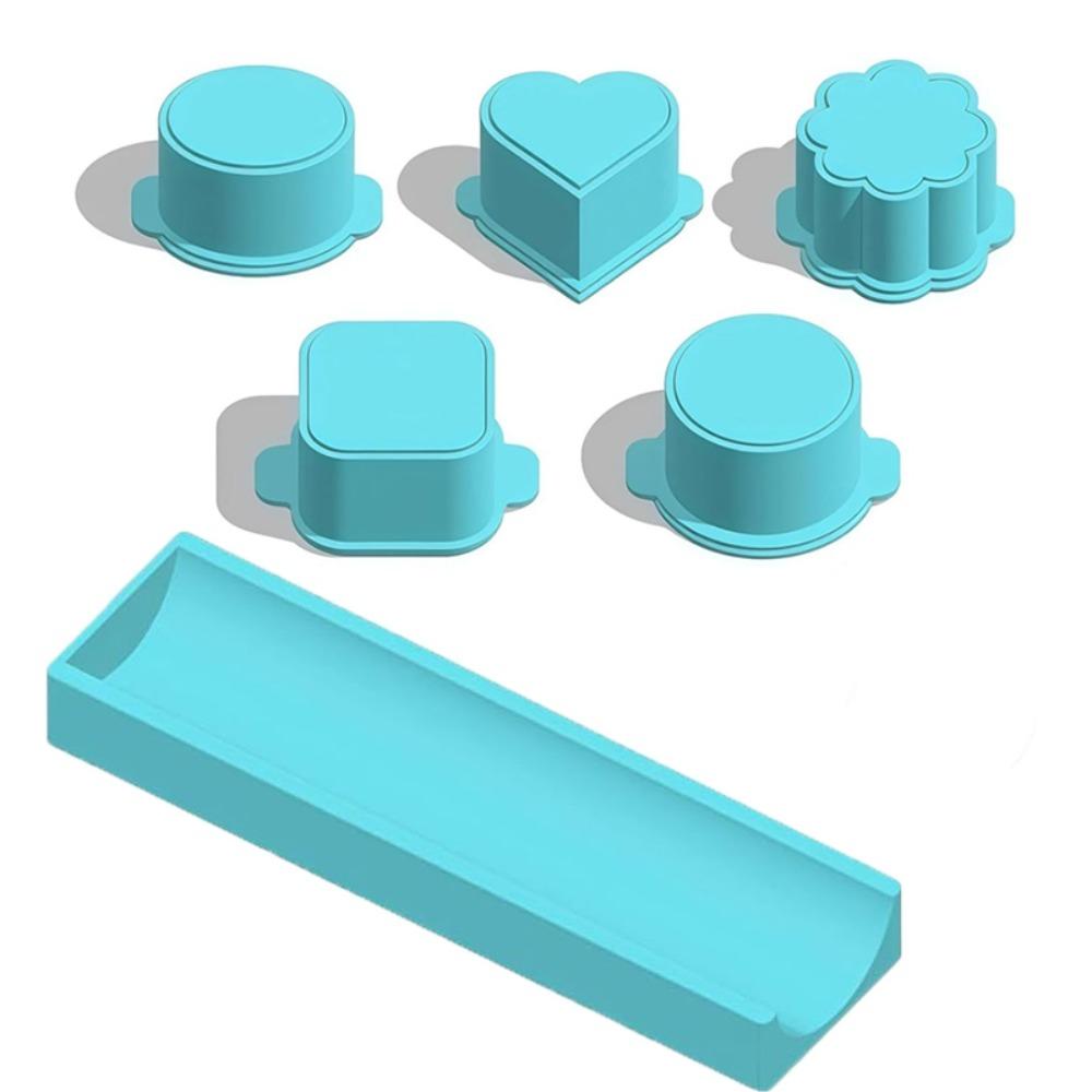 6PCS with Tray Cake Pop Mold Set Food Grade Plastic Cookies Cutter Cake Circle Maker  Bakery