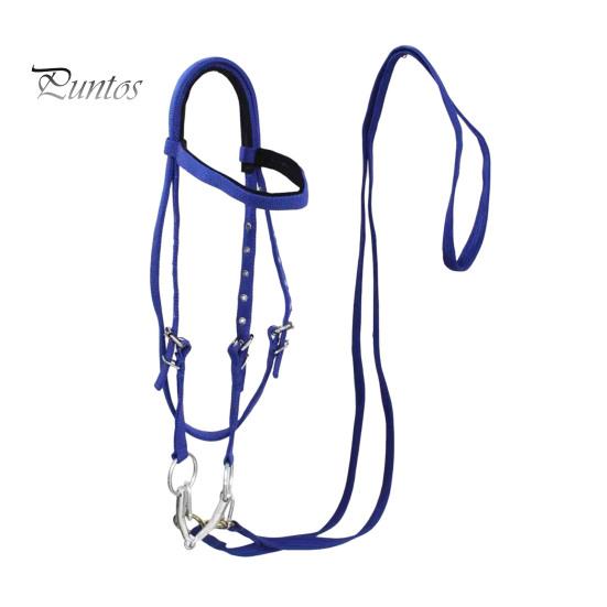 Недоуздок для лошади с регулируемым подбородком, плюшевый подбитый повод для лошади, тренировочное оборудование для лошадей, аксессуар для конного спорта