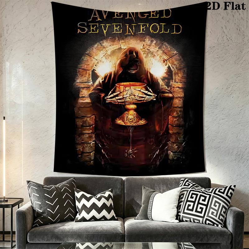 Sevenfold Shadows Light Tapestry Fashion Print Background Cloth Soft Home Decor Atmospheric Background Cloth